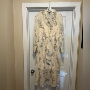 A New Day Cream Floral Dress- Size M